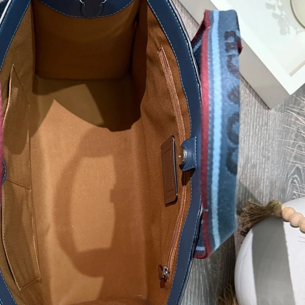 Coach Dark Blue Men's Messenger Bag